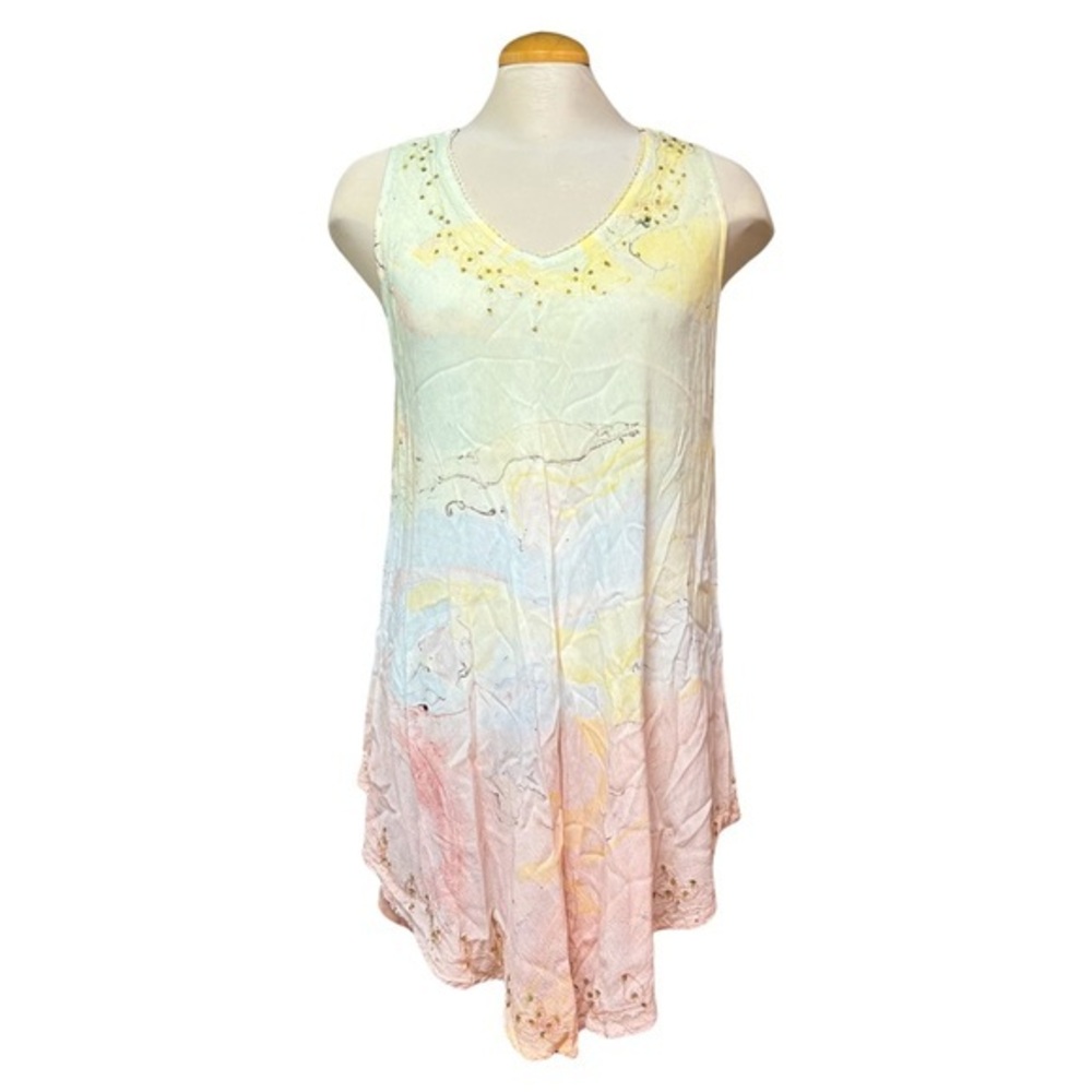 Charlie Paige Women's L/XL Tank Top | Long Top or Swimsuit Coverup | GUC